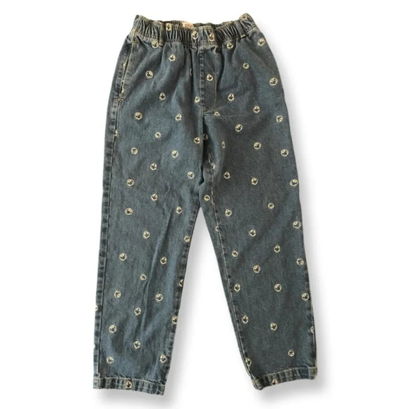Urban Outfitters BDG Baggy 90s Jeans Smiley Face Embroidered Size Small Grunge - Picture 2 of 12